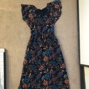 Navy Blue Flowy Dress